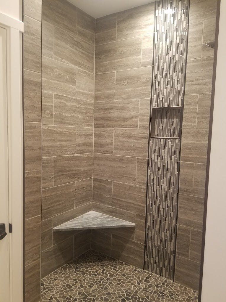 Complete custom shower tile